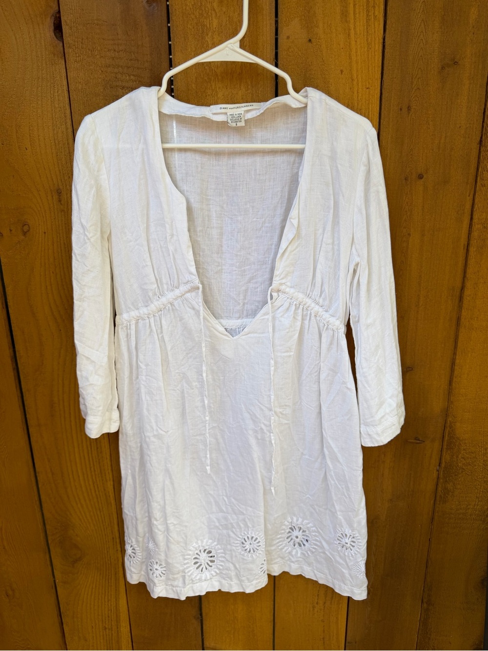 White Cotton Swim Cover-Up Tunic